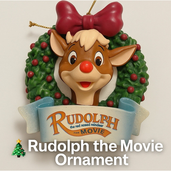 VTG 1999 Rudolph the Red-Nosed Reindeer The Movie Christmas Ornament - Picture 1 of 10